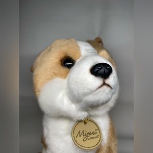 10.5 Inch Miyoni  Welsh Corgi Puppy Dog Plush Stuffed Animal by Aurora